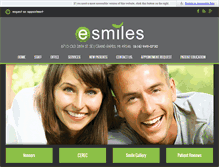 Tablet Screenshot of esmilesdentistry.com